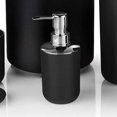 thumbnail image 2 of <p>Trash Can Lotion Dispenser Set, Trash Can Toothbrush Holder Set Anti-Scratch Black Toilet Brush  For Home</p>, 2 of 7