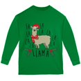 thumbnail image 1 of Christmas Fa La Llama Youth Long Sleeve T Shirt, 1 of 1