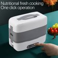 thumbnail image 1 of EGNMCR Electric Heating Portable Heater, Double-layer Intelligent Reservation Home Lunch Box, Cooking, 4 Removable 304 Stainless Steel Containers, Heating lunch, 1 of 9