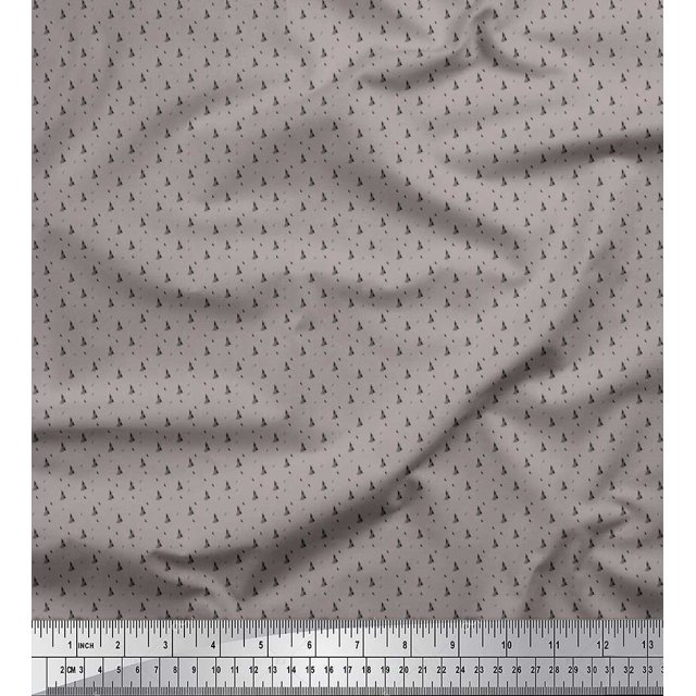Soimoi Rayon Fabric Diamond Shirting Print Fabric by Yard 42 Inch Wide