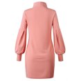 thumbnail image 4 of Fridja Robe Chandail à Col Roulé pour Femmes, Chandail à Manches Longues pour Dames, Mini Robes, 4 of 6