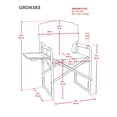 thumbnail image 3 of Camp & Go Slate Wide Back Directors Chair, 3 of 7