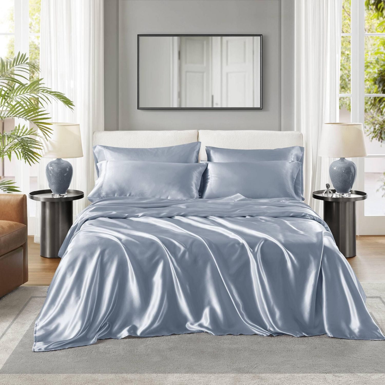 Madison Park Essentials Satin Sheet Set