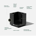 thumbnail image 3 of Veradek Block Series Cube Small Plastic Planter - Black, 3 of 12