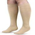 thumbnail image 1 of Wide Calf Compression Socks For Women And Men Circulation Plus Size Knee High Support Stockings Stockings compression stockings Beige, 1 of 2