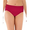 thumbnail image 1 of Bali Womens One Smooth U All-Around Smoothing Hi-Cut Panty, 7, Scarlet Berry, 1 of 1
