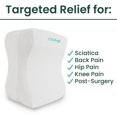 thumbnail image 4 of Xtra-Comfort Memory Foam Knee Pillow for Side Sleepers - Orthepedic Sciatica Back Under Leg Hip and Joint Support - Pregnancy and Maternity, 4 of 5