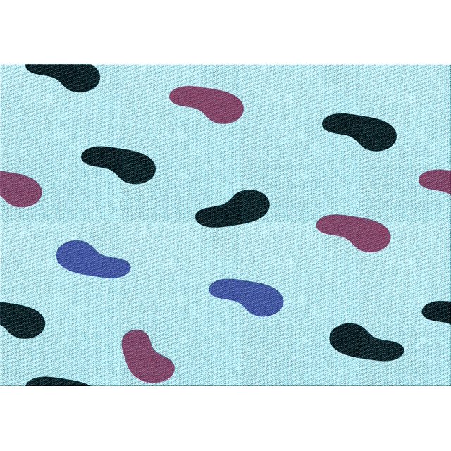 Ahgly Company Tapis d'Intérieur Rectangulaire Transitionnel Bleu Koi Bleu Lavable à la Machine, 3 Pieds x 5 Pieds