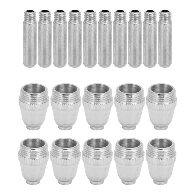 Plasma Cutting Torch Consumables, Electrode Tip Nozzle Durable Replacement Small 20Pcs Portable For AG-60 SG55