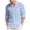 Light Blue, variant on BLCHUNen Linen Shirts for Men Casual Button down Turn Collar Lightweight Breathable Fall Long Sleeve Shirts with Pocket