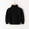 thumbnail image 5 of WUANDIXFA Boys Sweaters Cotton Cable Knit Childrens High Neck Pullover Sweater with Solid Color Base Knit Sweater for Both Boys and Girls Black,9-10 Years, 5 of 5
