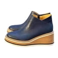 thumbnail image 2 of Penkiiy Espadrilles à Enfiler pour Femmes à Tige Haute à Talon Compensé, Plateforme à Talon Caché, Bottines Compensées à la Cheville 40 Bleu, 2 of 4