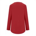 thumbnail image 5 of Yuyuzo Womens Tops Crew Neck Long Sleeve Side Split Solid Color Loose Casual Basic Fall Tunic Top, 5 of 5