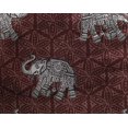 thumbnail image 4 of oneOone Georgette Viscose Fabric Elephant Block Print Fabric BTY 42 Inch Wide, 4 of 4