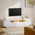 thumbnail image 2 of HOMCOM Modern TV Stand with RGB LED Lights, Entertainment Center, White, 2 of 10