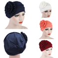 thumbnail image 3 of Side Applique Flower Hijab Hat Muslim Baotou Hat, 3 of 8