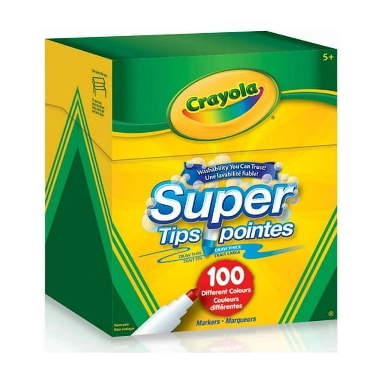 Crayola Super Tips Washable Markers, 100 Count