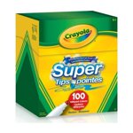 Crayola Super Tips Washable Markers, 100 Count