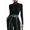 thumbnail image 3 of Female Two Piece Tracksuit Long Sleeve Pants Black M, 3 of 9