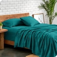 thumbnail image 2 of Bare Home Premium 1800 Collection 4-Piece Bed Sheet Set, Full, Emerald, 2 of 10