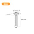 thumbnail image 2 of Unique Bargains Vis de Machine à Tête Ovale M4x20mm, Lot de 50 Vis à Tête Fraisée Légèrement Relevée en Acier Inoxydable 304, 2 of 5