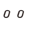 thumbnail image 4 of relayinert House Sign With Retro 3D Wide Range Of Uses And Durable Weather-resistant Metal House Numbers Retro 3D Sign O 2Set, 4 of 6