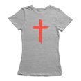 thumbnail image 1 of T-shirt Graphique Moyen Croix Rouge pour Femmes, Style Peinture, Gris, 1 of 1