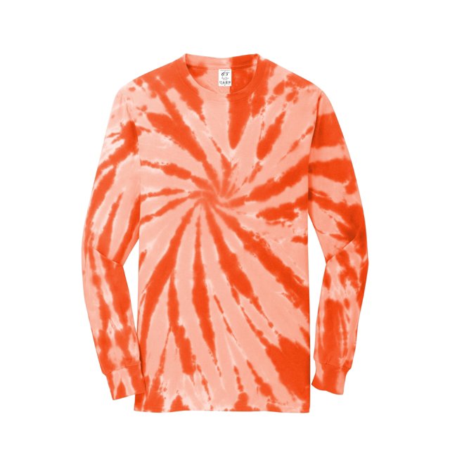 Gravity Threads Tie-Dye Long-Sleeve Shirt - Orange - 4X-Large