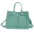 thumbnail image 1 of Handbag, Canvas Shoulder Handbag with Djustable & Removable Single Shoulder Strap Large Capacity Retro Artistic Handbag with Pockets, 1 of 7