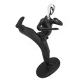 thumbnail image 3 of Resin Figure Statue, Decorative Abstract Musician Sports Men Figurines For  Decor Black, 3 of 8