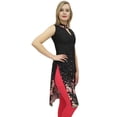 thumbnail image 3 of Bimba Tunique Sans Manches Noire à Imprimé Floral pour Femmes Kurta Kurti-16, 3 of 6