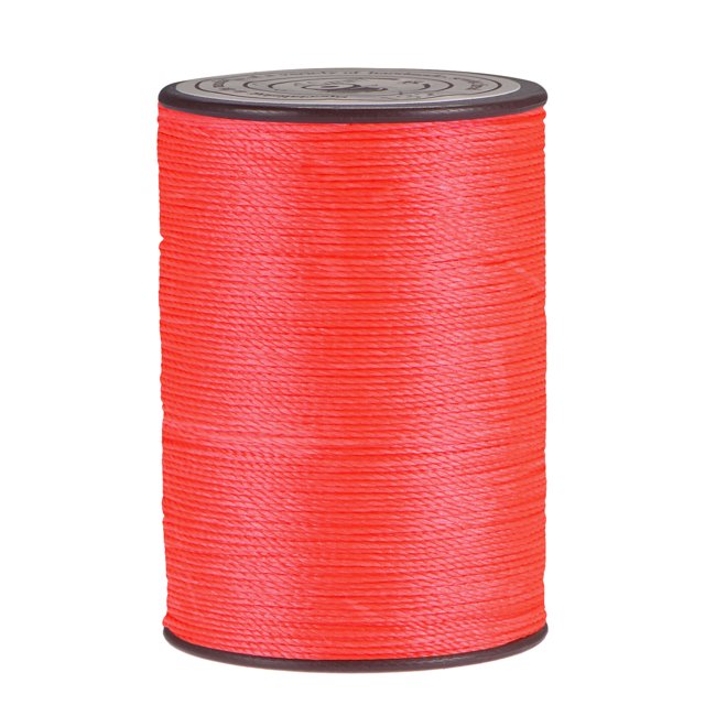 Unique Bargains Fil Ciré en Polyester Rose Corail, 137 Verges