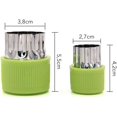 thumbnail image 2 of BPA-Free Mini Vegetable Cutter Shapes, Stainless Steel Safety Blades For DIY Recipes, Set Of 9 Pieces For Compact Storage And Decorative Food Art, 2 of 8