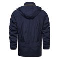 thumbnail image 4 of LSLJS Men's and Winter Plus Velvet Solid Color Zipper Pocket Warm Jackets( Blue, XL), 4 of 8