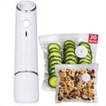 thumbnail image 1 of 1ensemble Scelleuse sous Vide Compacte pour Aliments Puissante Machine de Scellage à Main, Scelleuse de Repas, Scelleuse Alimentaire Portable, 1 x Machine sous Vide 30 x Sacs, Blanc, 1 of 7