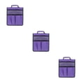 thumbnail image 1 of Baohd Portable Foldable Garden Kneeler Tool Bag For Outdoor Work Work Portable Storage Bags Stool Pouch Purple 3Set, 1 of 6