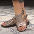 thumbnail image 2 of Liquidation d'Économies d'Été! PEZHADA Sandales pour Femmes, Sandales à Semelle Compensée pour Femmes, Sandales Mode pour Dames à Talon Compensé Confortables à Bout Rond avec Boucle Sandales Décontractées Chaussures Or, 2 of 6