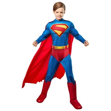 Costume Deluxe Superman avec Poitrine Musclée du Film Superman pour Enfants par Rubies, Garçons