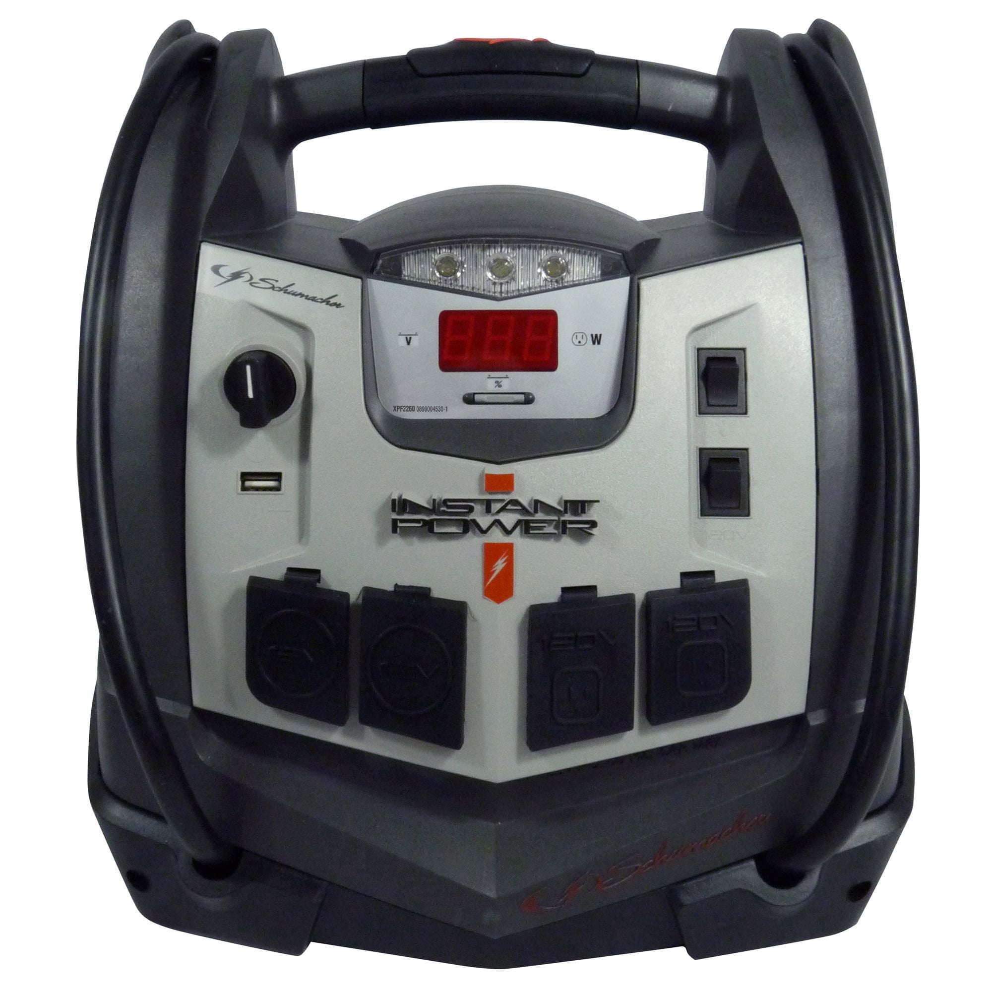 Schumacher Electric 1200 Peak Amp 6-in-1 Portable Power Station, XPF2260