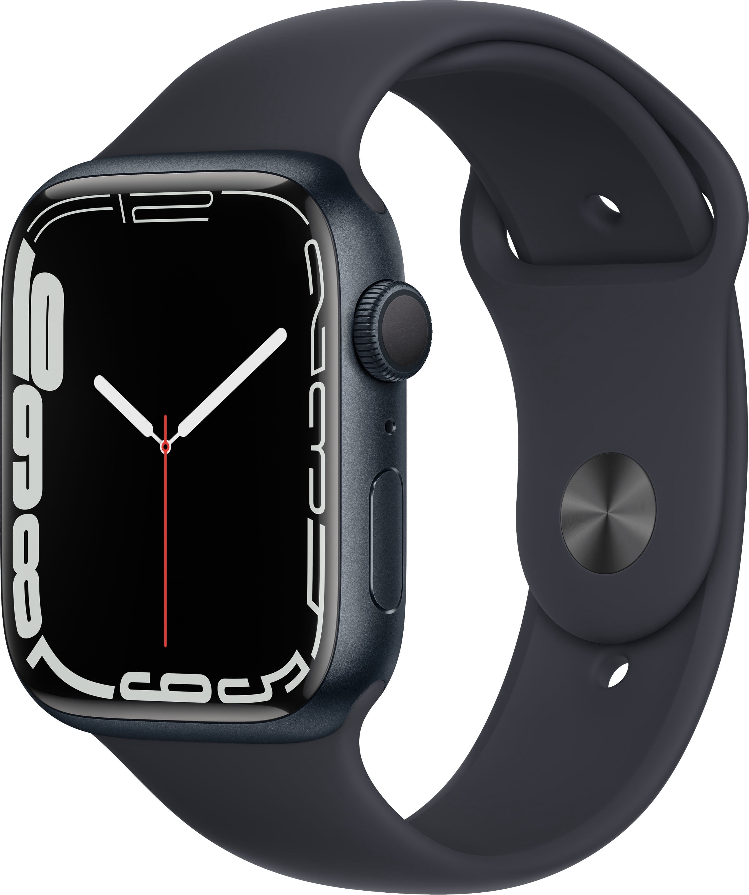 Refurbished Apple Watch Series 7 (GPS) 45mm Midnight Aluminum Case with Midnight Sport Band - MKN53LL/A