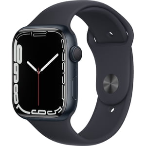 Rénovés Apple montre Series 7 (GPS) 45mm Midnight Boîtier en aluminium avec Midnight Groupe sportif - MKN53LL/A