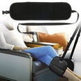 thumbnail image 4 of OUSITAID Airplane Footrest Adjustable Hanging Foot Hammock Portable Plane Leg Rest Foldable Memory Foam Plane Foot Hammock Office Footrests for Airplane Travel Flight Train Office, 4 of 9