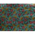 thumbnail image 4 of oneOone Georgette Viscose Fabric Leaves & Floral Block Print Sewing Fabric BTY 42 Inch Wide, 4 of 4