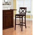 thumbnail image 1 of Hawthorne Collection 30" Faux Leather Bar Stool in Espresso Brown, 1 of 1
