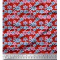 thumbnail image 1 of Soimoi polyester Crepe Fabric Artistic Floral Fabric Prints By Yard 52 Inch Wide, 1 of 3