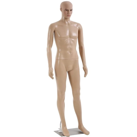 FDW Mannequin pour Homme, 73 Po, Corps Entier Ajustable avec Base en Métal, Présentoir Réaliste