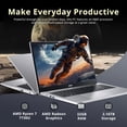thumbnail image 3 of acer Aspire 3 Portable 15,6 Po FHD, AMD Ryzen 7 7730U, 32 Go de RAM, Stockage 2,16 To (SSD 2 To + Ensemble Station d'Accueil 160 Go), Graphiques AMD Radeon, Clavier Rétroéclairé, Wi‐Fi 6, Windows 11 Pro, Argent, 3 of 9