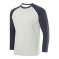 thumbnail image 2 of BiZtdJrK Sun Protection Shirts for Men Fashion Color Block Long Sleeve Workout Tops Rash Guard Quick Dry Hiking Fishing Shirt, Multicolor, XXXL, 2 of 3
