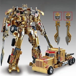 Transformer Toys Studio Series KO Figure d'action de conversion double de l'Optimus d'or Vertion, multicolore (2966-22)