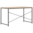 thumbnail image 2 of vidaXL Computer Desk Black and Oak 120x60x70 cm, 2 of 5